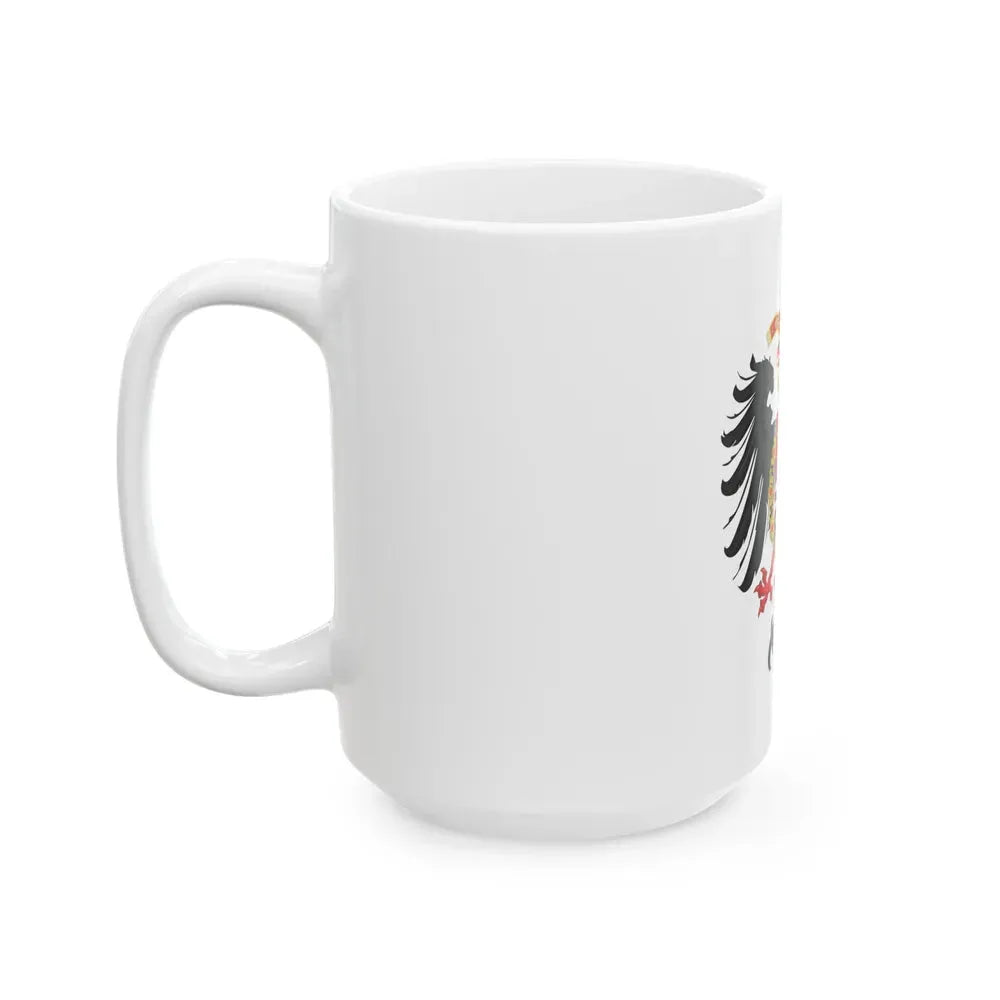 Greater Coat of Arms of Ferdinand I, Holy Roman Emperor - White Coffee Mug - Go Mug Yourself