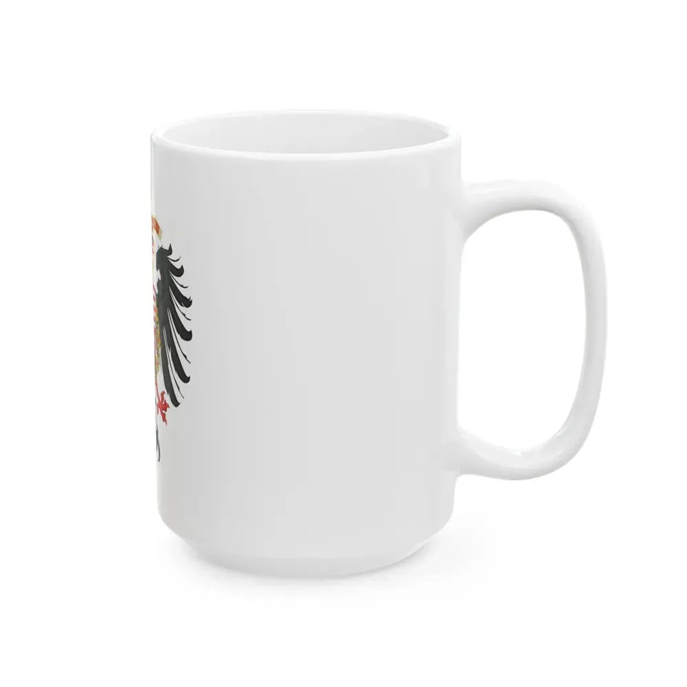 Greater Coat of Arms of Ferdinand I, Holy Roman Emperor - White Coffee Mug - Go Mug Yourself