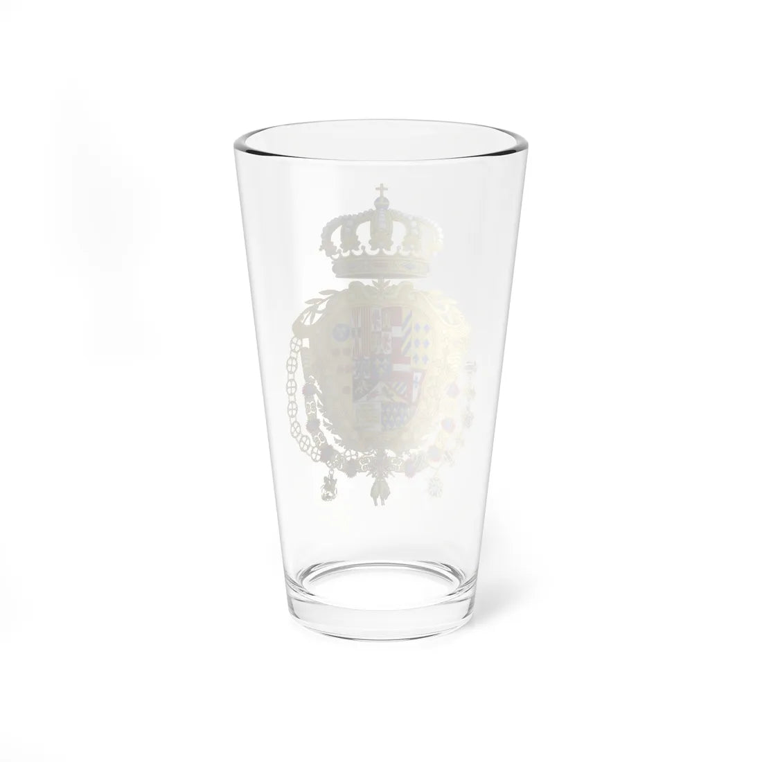 Greater Coat of Arms of Ferdinand IV of Naples (Italy) (Coat of Arms) Pint Glass 16oz - Go Mug Yourself