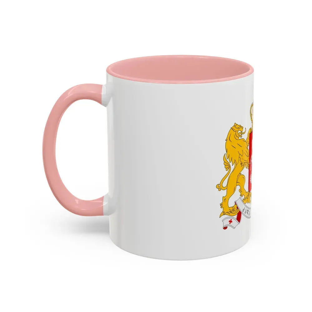 Greater coat of arms of Georgia - Accent Coffee Mug - Go Mug Yourself