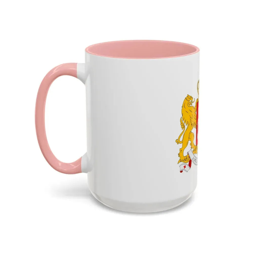 Greater coat of arms of Georgia - Accent Coffee Mug - Go Mug Yourself