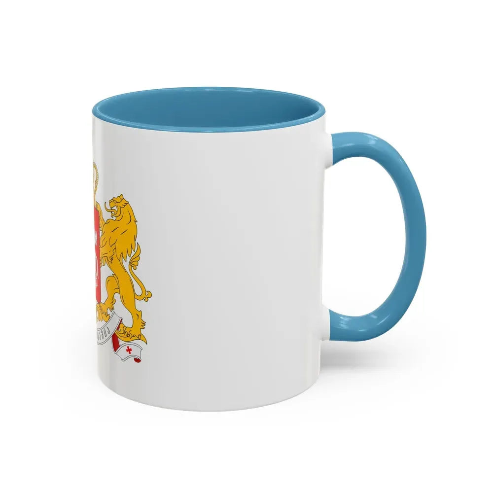 Greater coat of arms of Georgia - Accent Coffee Mug - Go Mug Yourself