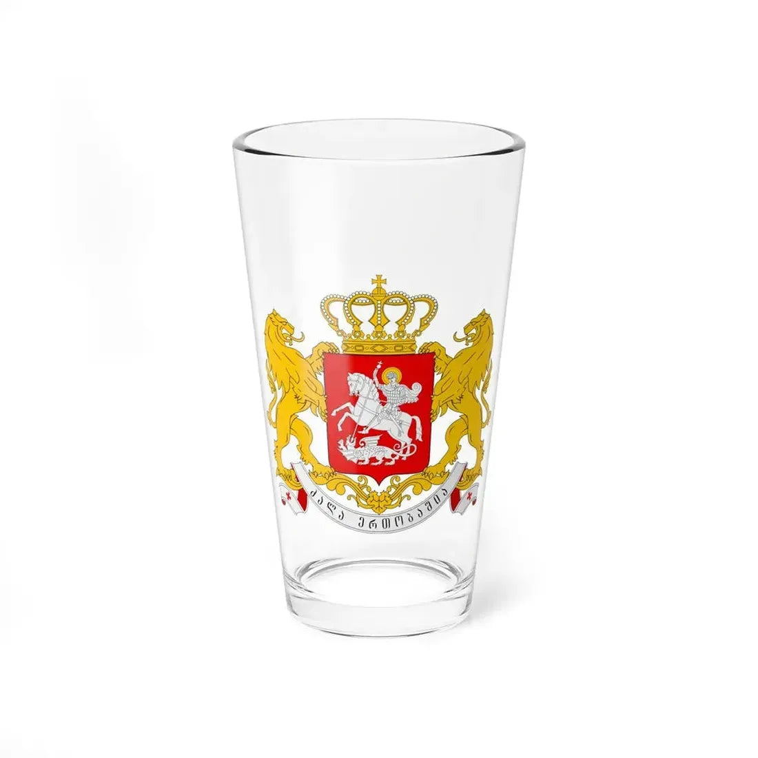 Greater coat of arms of Georgia - Pint Glass 16oz 16oz - Go Mug Yourself