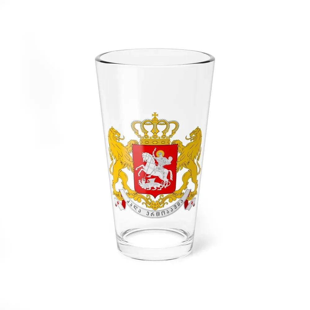 Greater coat of arms of Georgia - Pint Glass 16oz 16oz - Go Mug Yourself