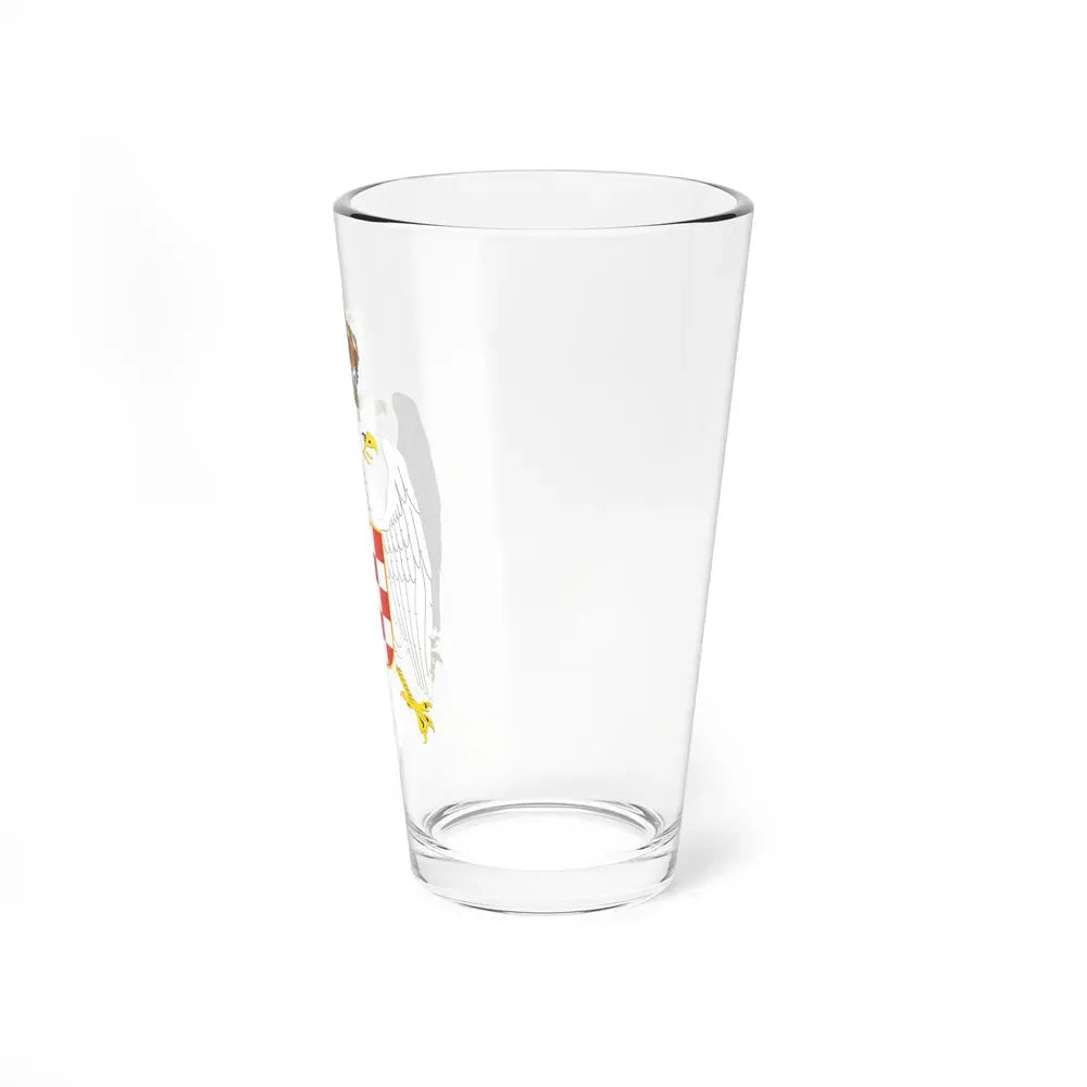Greater coat of arms of the Banate of Croatia - Pint Glass 16oz - Go Mug Yourself