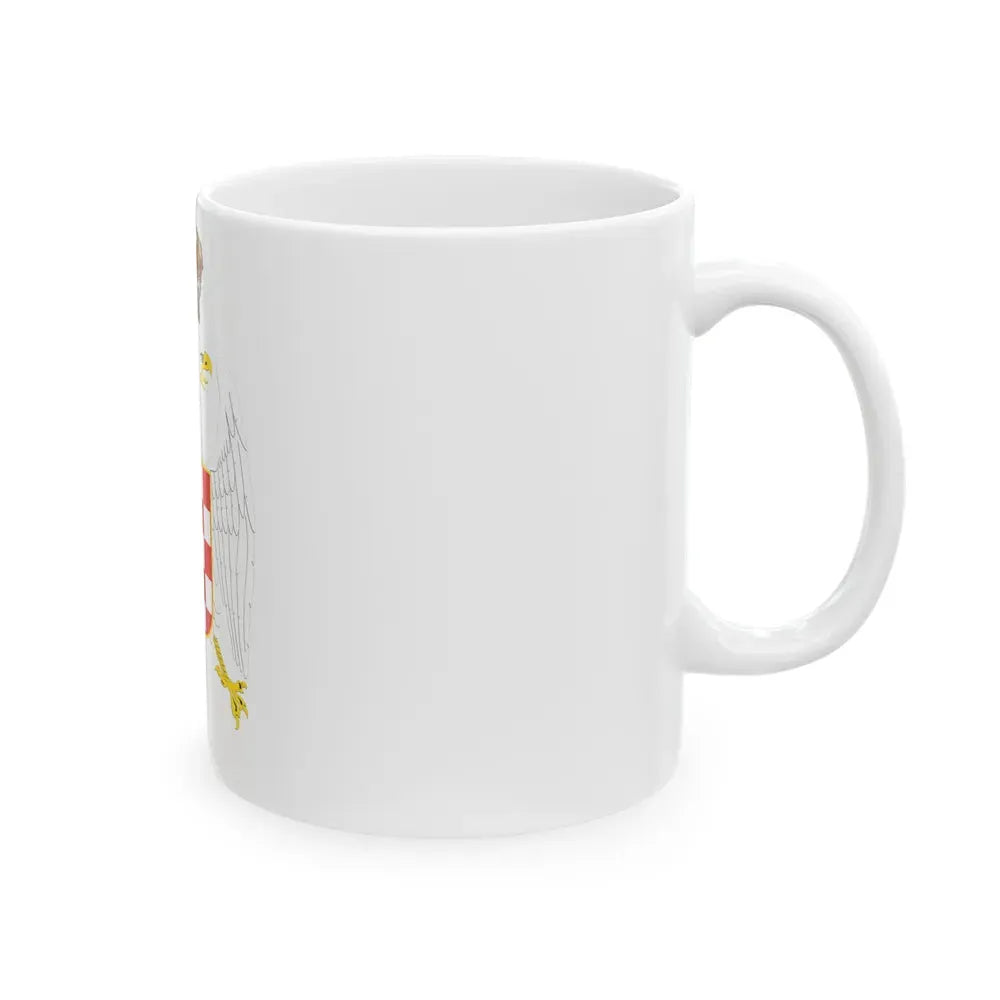 Greater coat of arms of the Banate of Croatia - White Coffee Mug - Go Mug Yourself