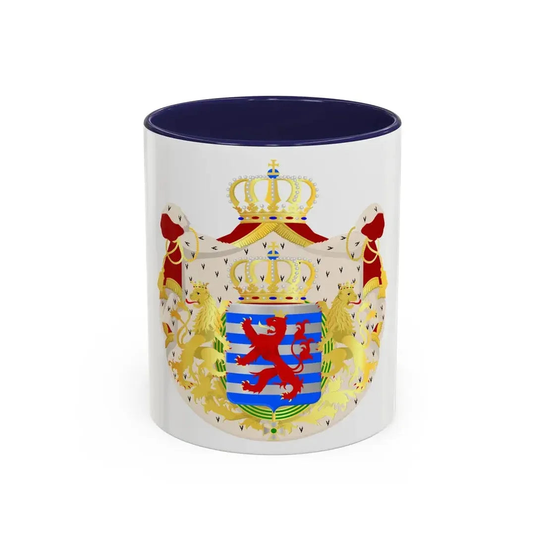 Greater coat of arms of the grand-duchy of Luxembourg - Accent Coffee Mug 11oz Navy - Go Mug Yourself