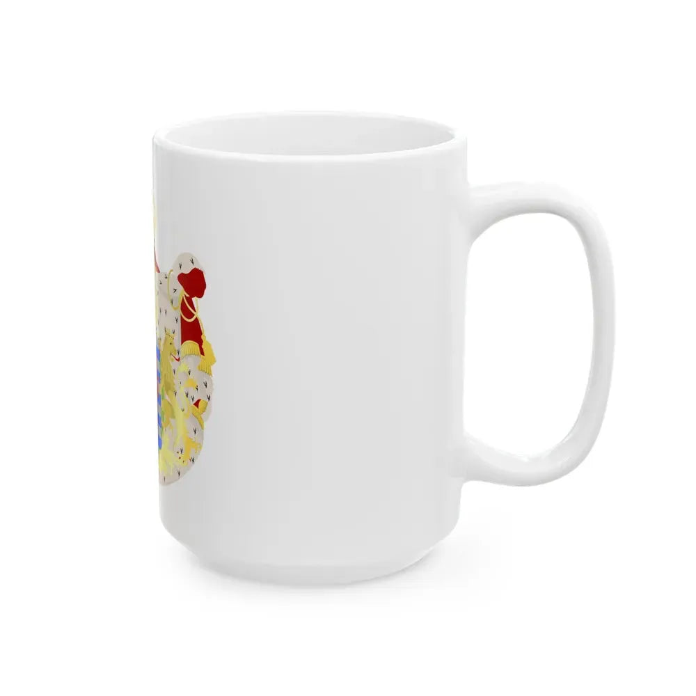 Greater coat of arms of the grand-duchy of Luxembourg - White Coffee Mug - Go Mug Yourself