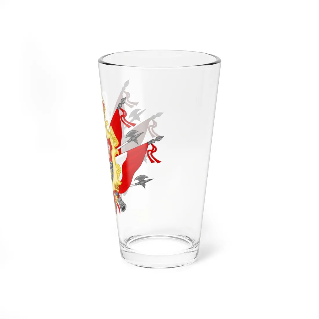 Greater coat of Arms of the Grand duchy of Tuscany (Italy) (Coat of Arms) Pint Glass 16oz - Go Mug Yourself