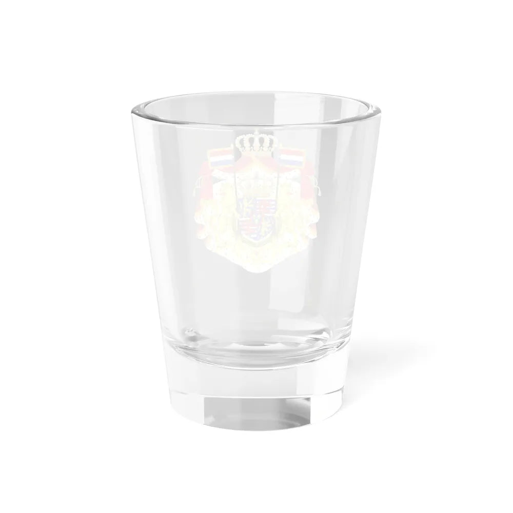 Greater coat of arms of the Grand Duke of Luxembourg (2000) - Shot Glass 1.5oz - Go Mug Yourself