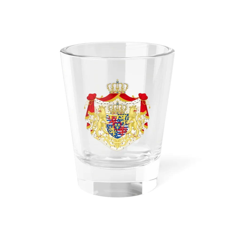 Greater coat of arms of the Hereditary Grand Duke of Luxembourg (2000) - Shot Glass 1.5oz 1.5oz - Go Mug Yourself