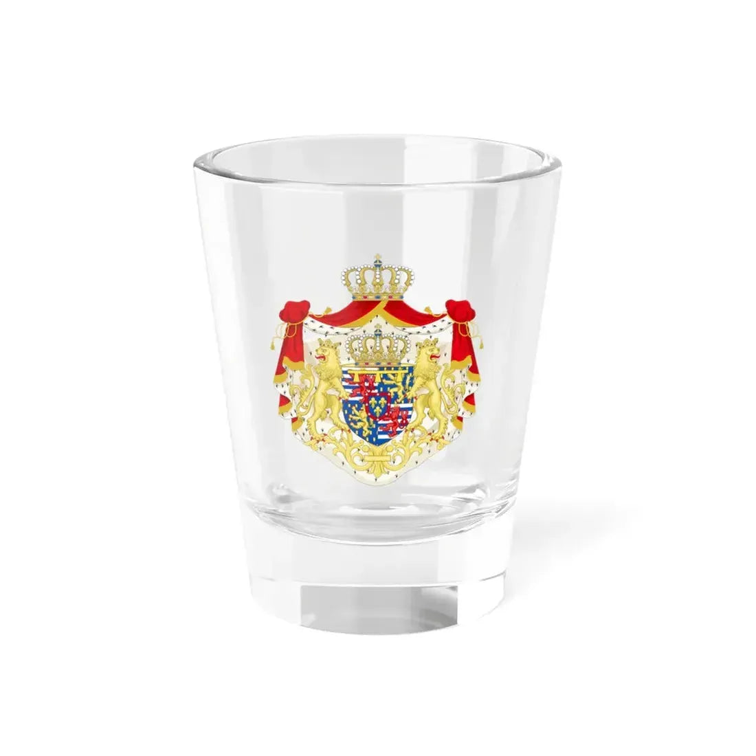 Greater coat of arms of the Hereditary Grand Duke of Luxembourg (2000) - Shot Glass 1.5oz 1.5oz - Go Mug Yourself