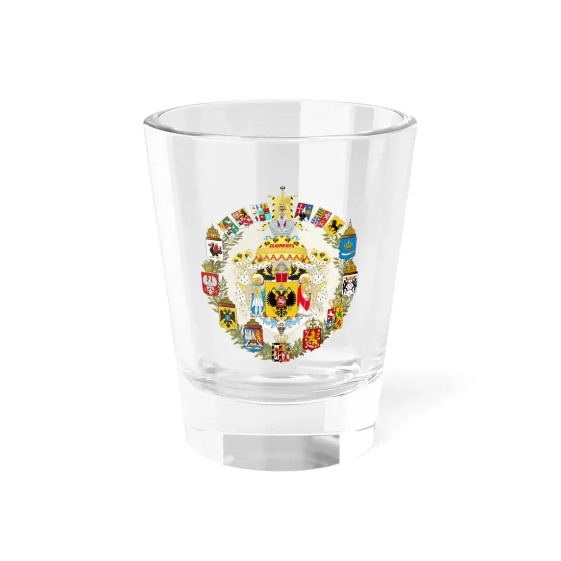 Greater Coat of Arms of the Russian Empire - Shot Glass 1.5oz 1.5oz - Go Mug Yourself