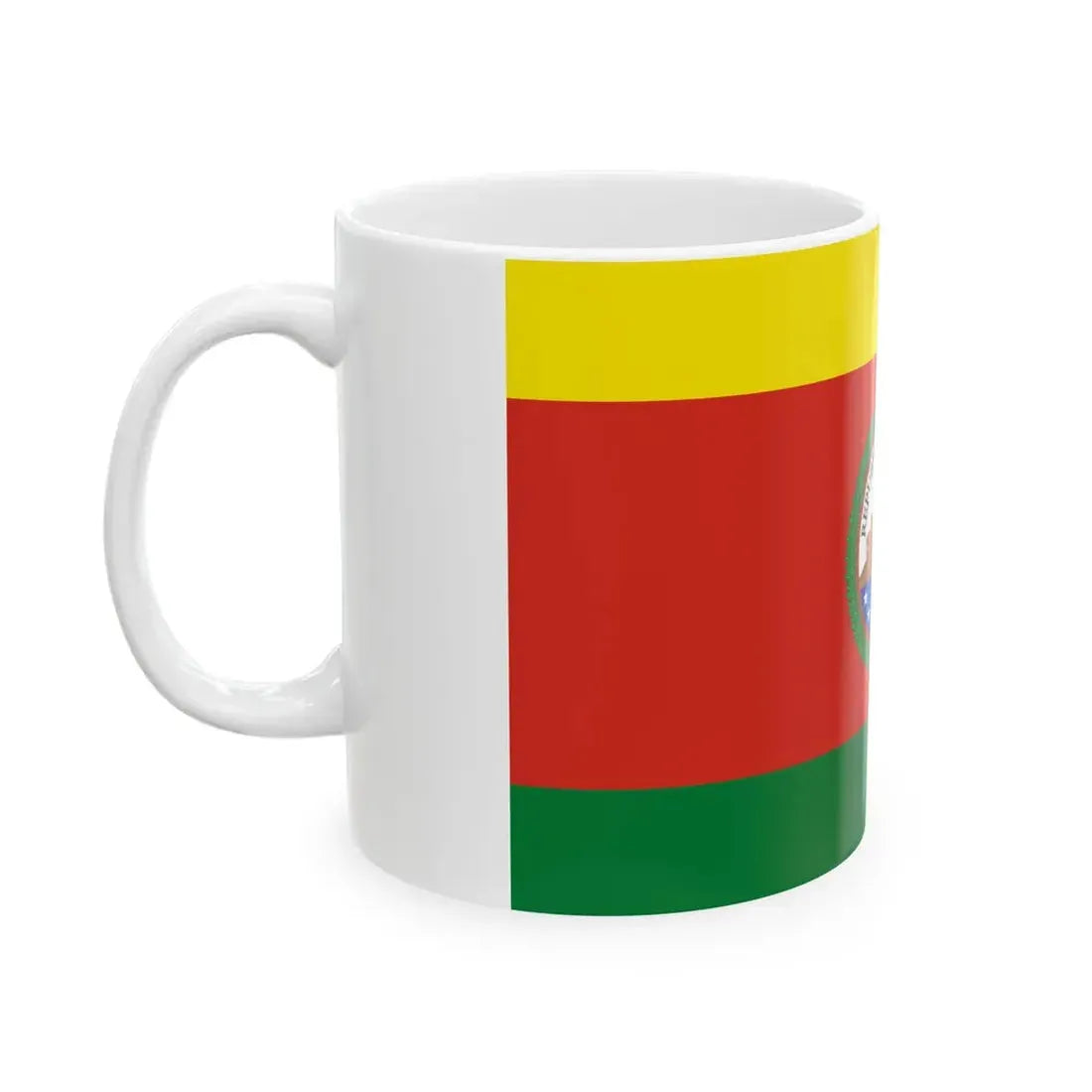 Greater Flag of Bolivia 1831-1851 (Bolivia) White Coffee Mug - Go Mug Yourself