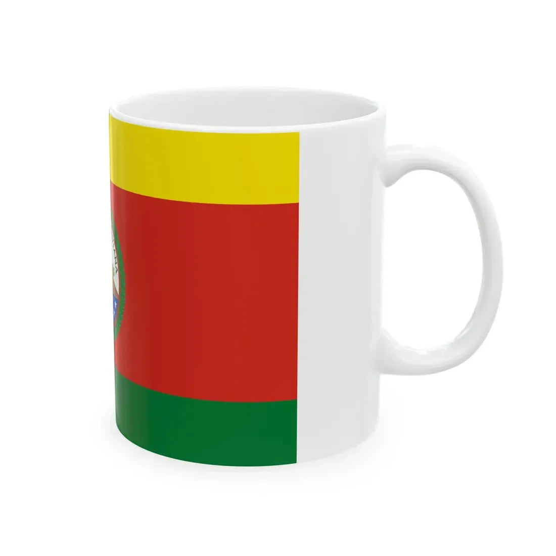 Greater Flag of Bolivia 1831-1851 (Bolivia) White Coffee Mug - Go Mug Yourself