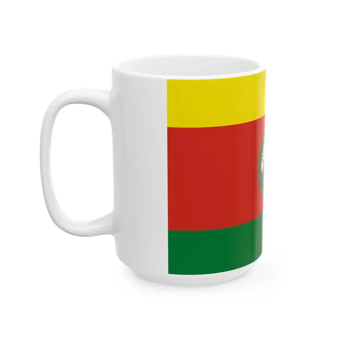 Greater Flag of Bolivia 1831-1851 (Bolivia) White Coffee Mug - Go Mug Yourself