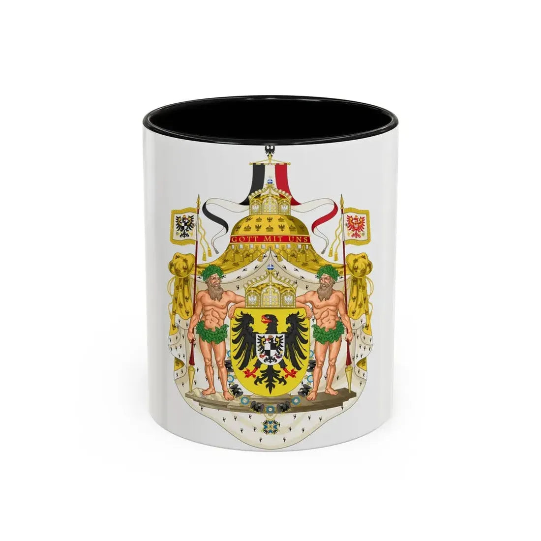 Greater imperial coat of arms of Germany - Accent Coffee Mug 11oz Black - Go Mug Yourself