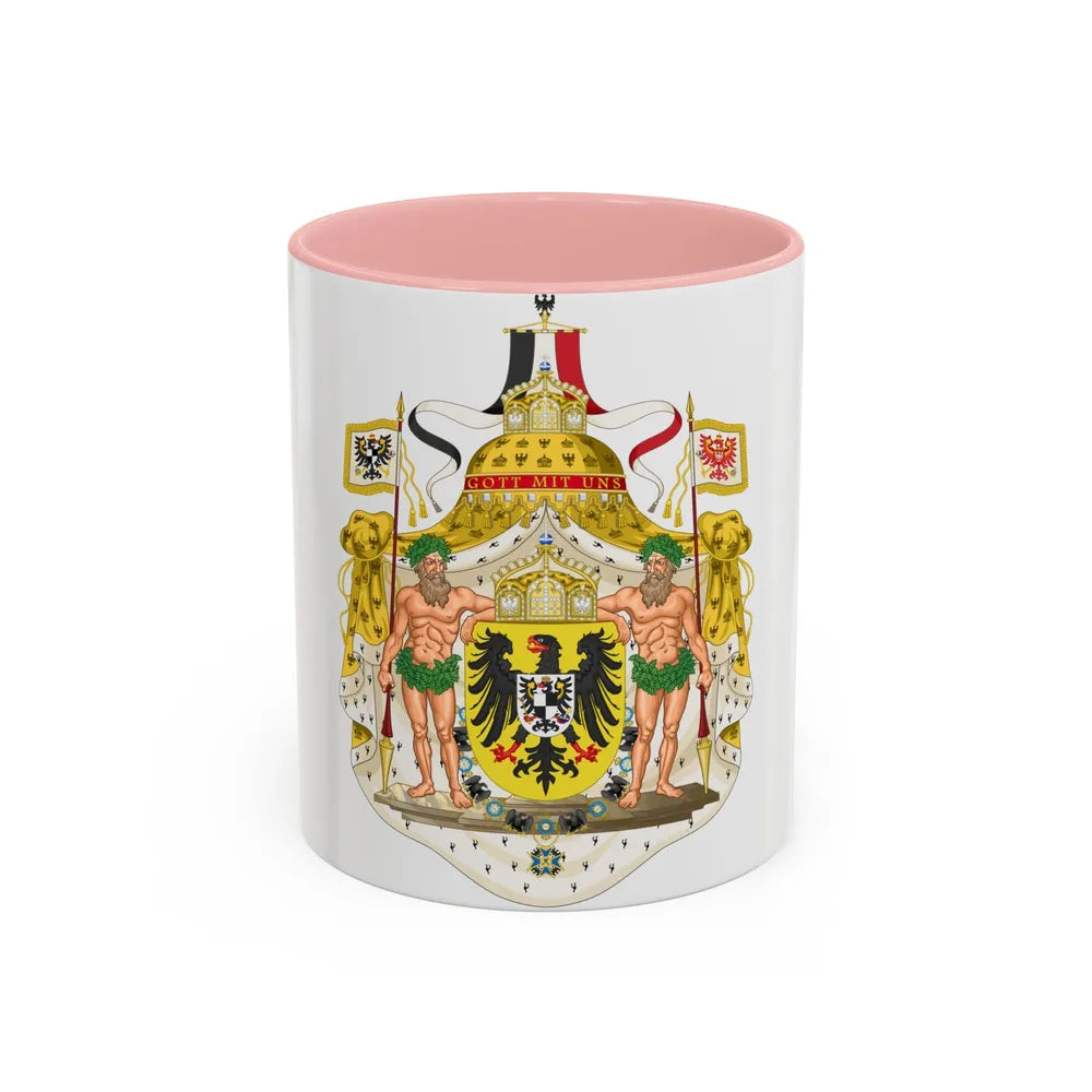 Greater imperial coat of arms of Germany - Accent Coffee Mug 11oz Pink - Go Mug Yourself