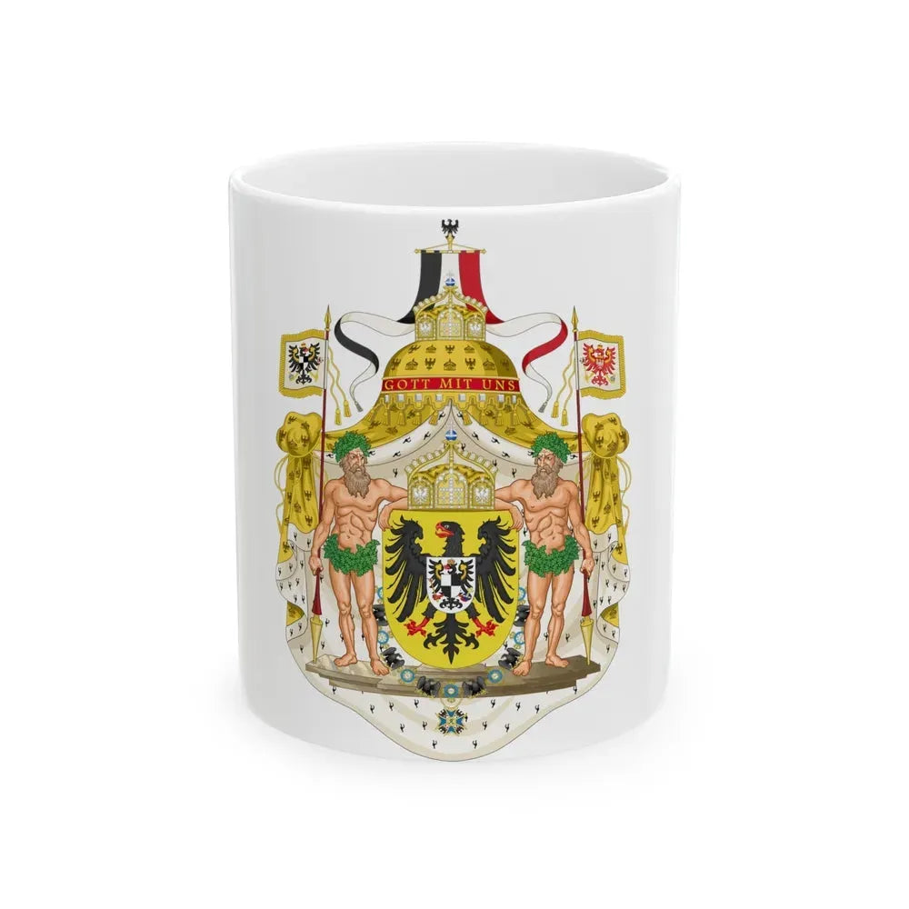 Greater imperial coat of arms of Germany - White Coffee Mug 11oz - Go Mug Yourself