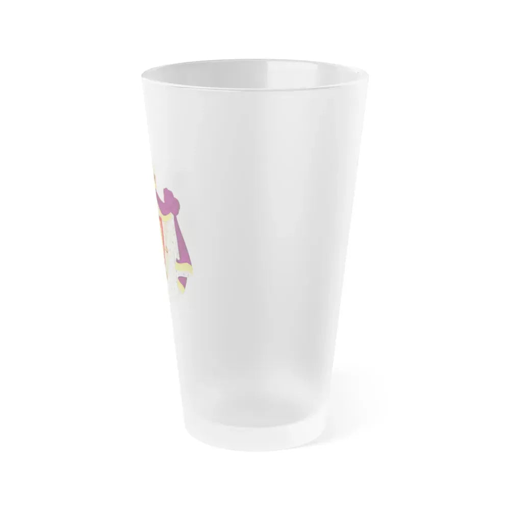 Greater royal coat of arms of Norway - Frosted Pint Glass 16oz - Go Mug Yourself
