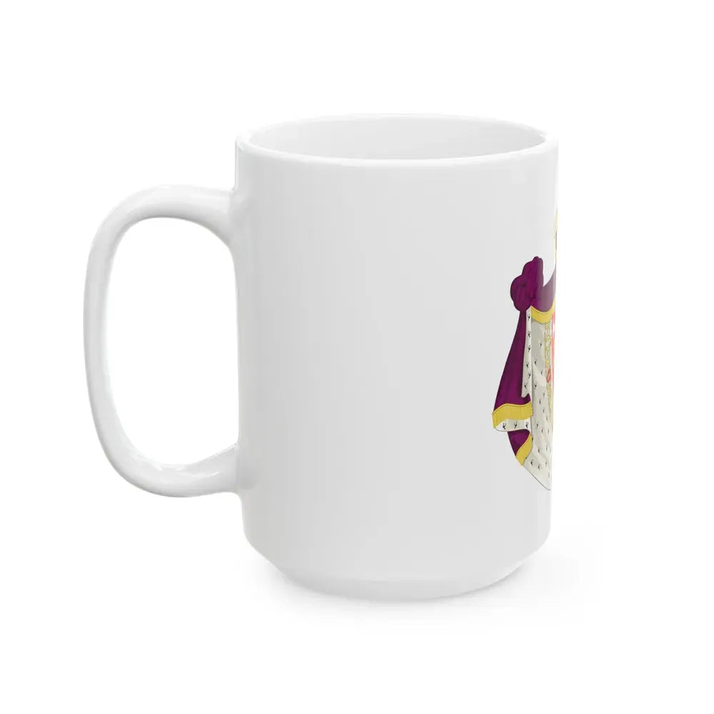 Greater royal coat of arms of Norway - White Coffee Mug - Go Mug Yourself