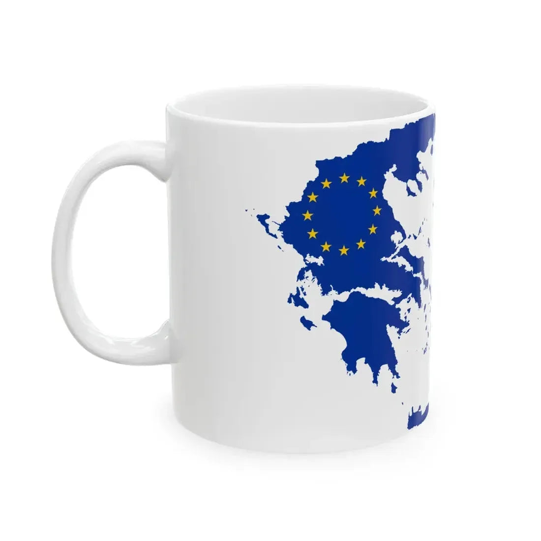 Greece EU (Greece) White Coffee Mug - Go Mug Yourself