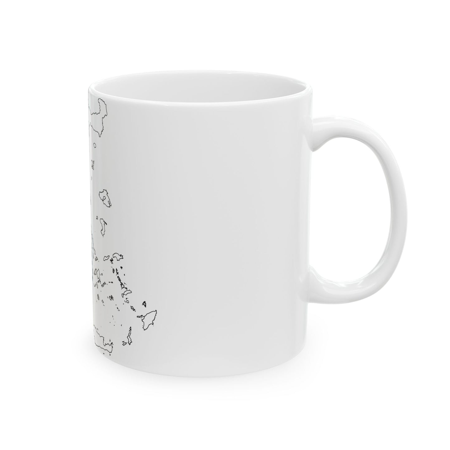 Greece-Flagmap (Greece) White Coffee Mug-Go Mug Yourself
