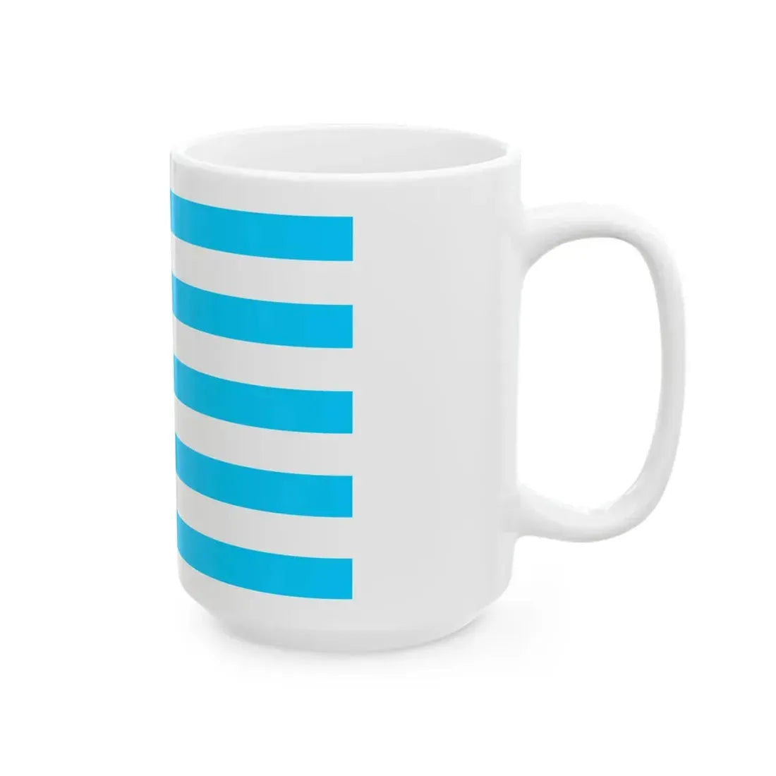 Greek flag variation sky blue v (Greece) White Coffee Mug - Go Mug Yourself