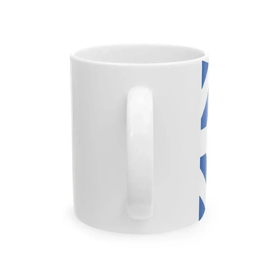 Greek Major Generals rank flag on board a navy vessel within his jurisdiction 1914 pattern (Greece) White Coffee Mug - Go Mug Yourself