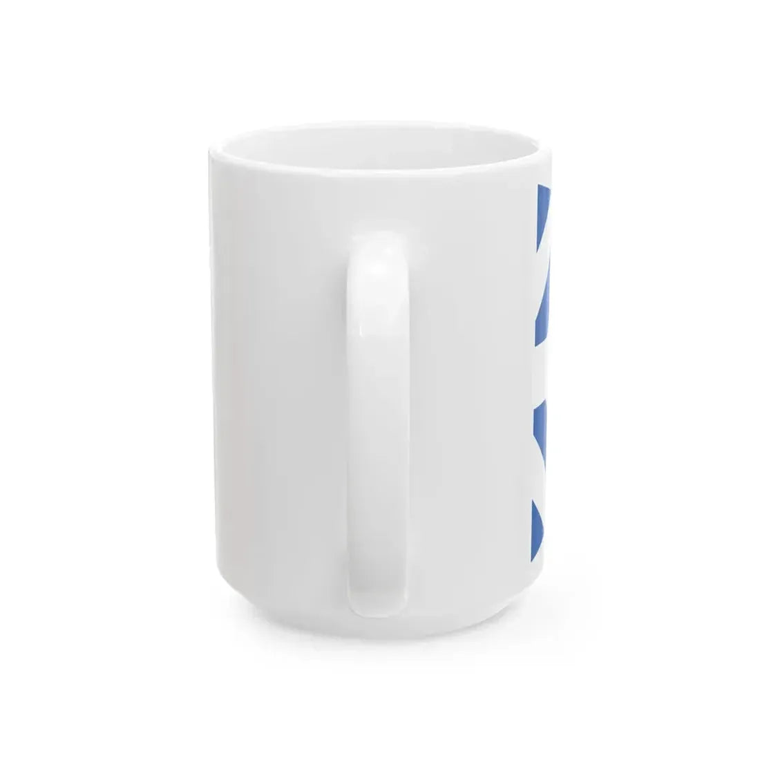 Greek Major Generals rank flag on board a navy vessel within his jurisdiction 1914 pattern (Greece) White Coffee Mug - Go Mug Yourself