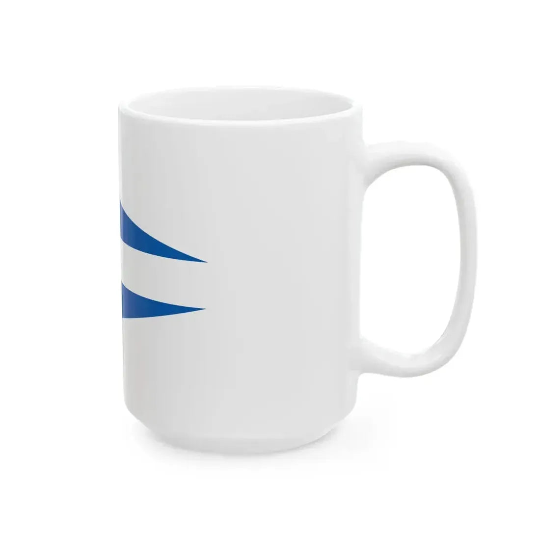 Greek Major Generals rank flag on board a navy vessel within his jurisdiction 1914 pattern (Greece) White Coffee Mug - Go Mug Yourself