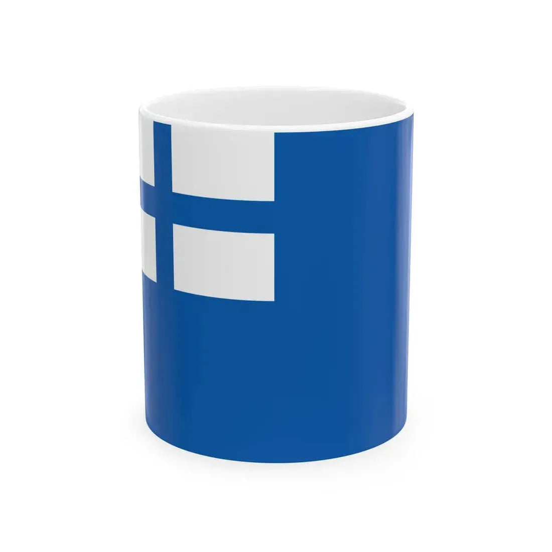 Greek merchant navy flag (Greece) White Coffee Mug 11oz - Go Mug Yourself