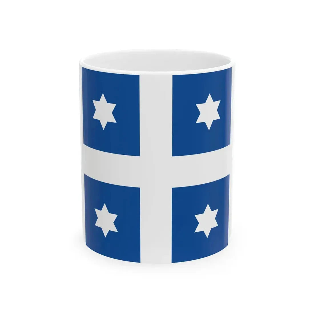Greek Navy Admiral Flag (Greece) White Coffee Mug 11oz - Go Mug Yourself