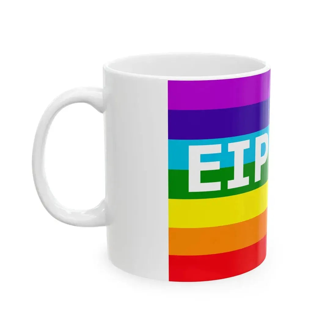 Greek Rainbow Peace Flag (Greece) White Coffee Mug - Go Mug Yourself