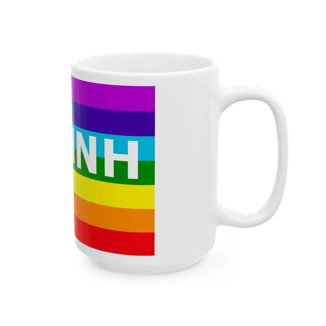 Greek Rainbow Peace Flag (Greece) White Coffee Mug - Go Mug Yourself