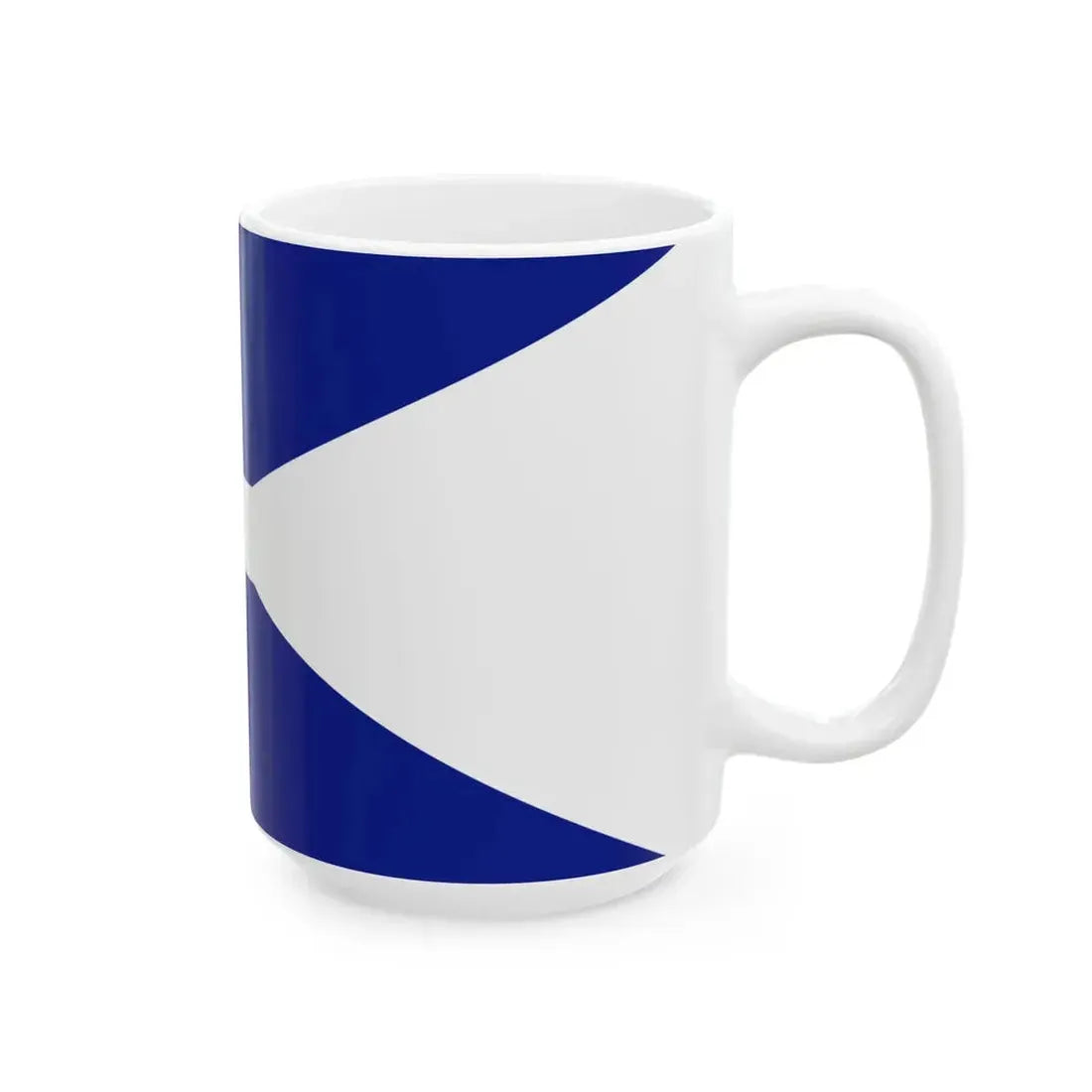 Greek Royal Navy Division commanders flag (Greece) White Coffee Mug - Go Mug Yourself