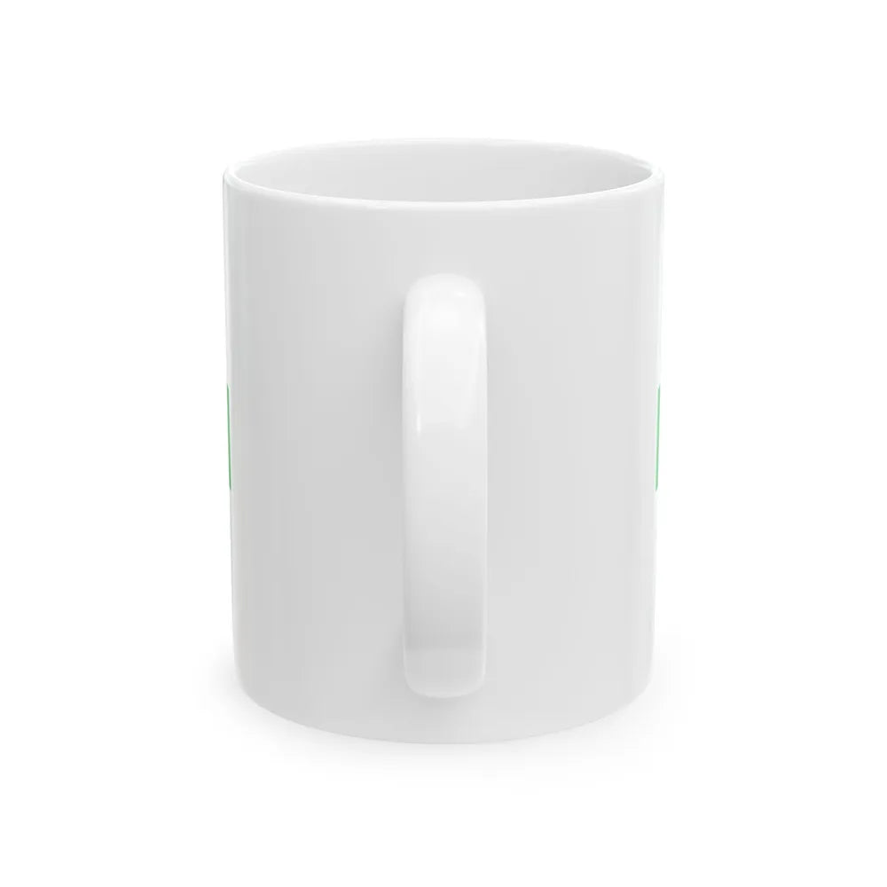 Green Cross flag of Florida (United States) White Coffee Mug - Go Mug Yourself