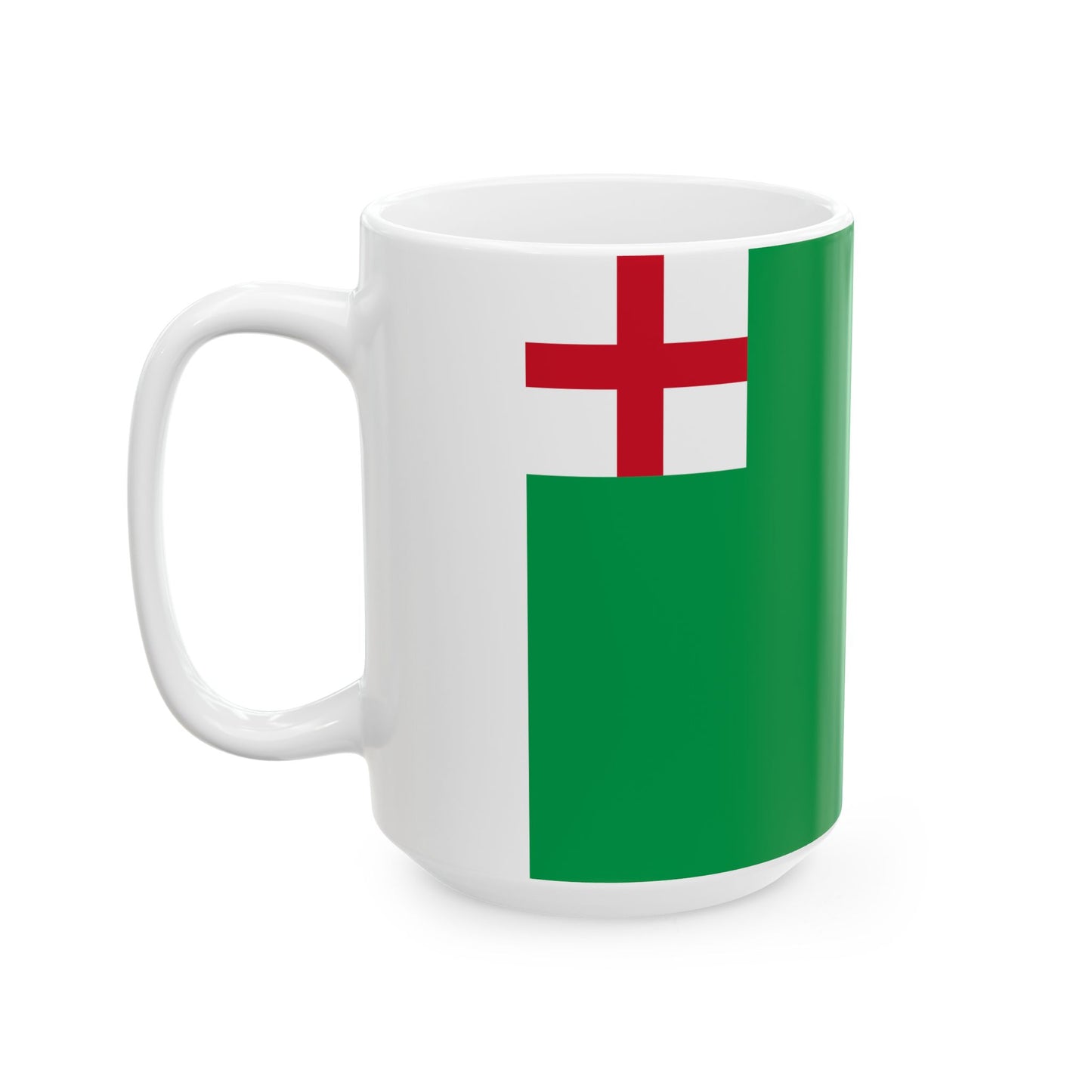 Green Ensign 1701 (Ireland) White Coffee Mug-Go Mug Yourself
