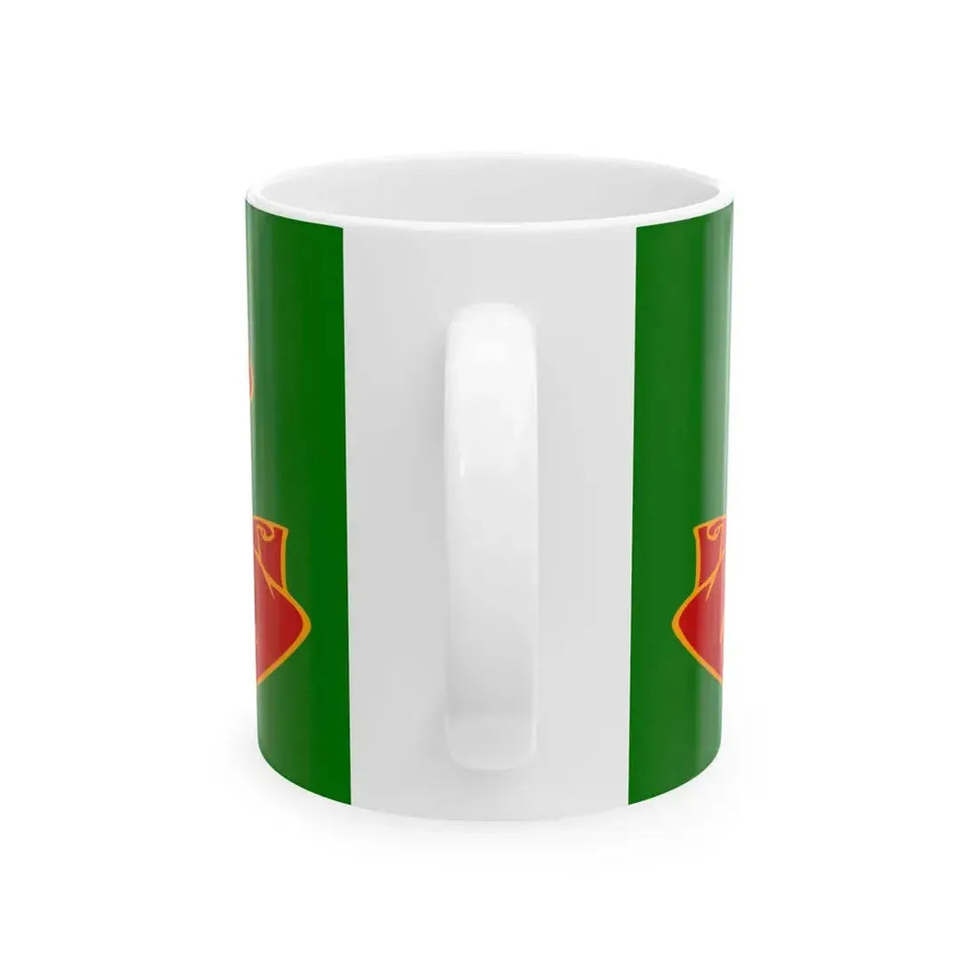 Green Ensign 1st Regiment (United States) White Coffee Mug - Go Mug Yourself