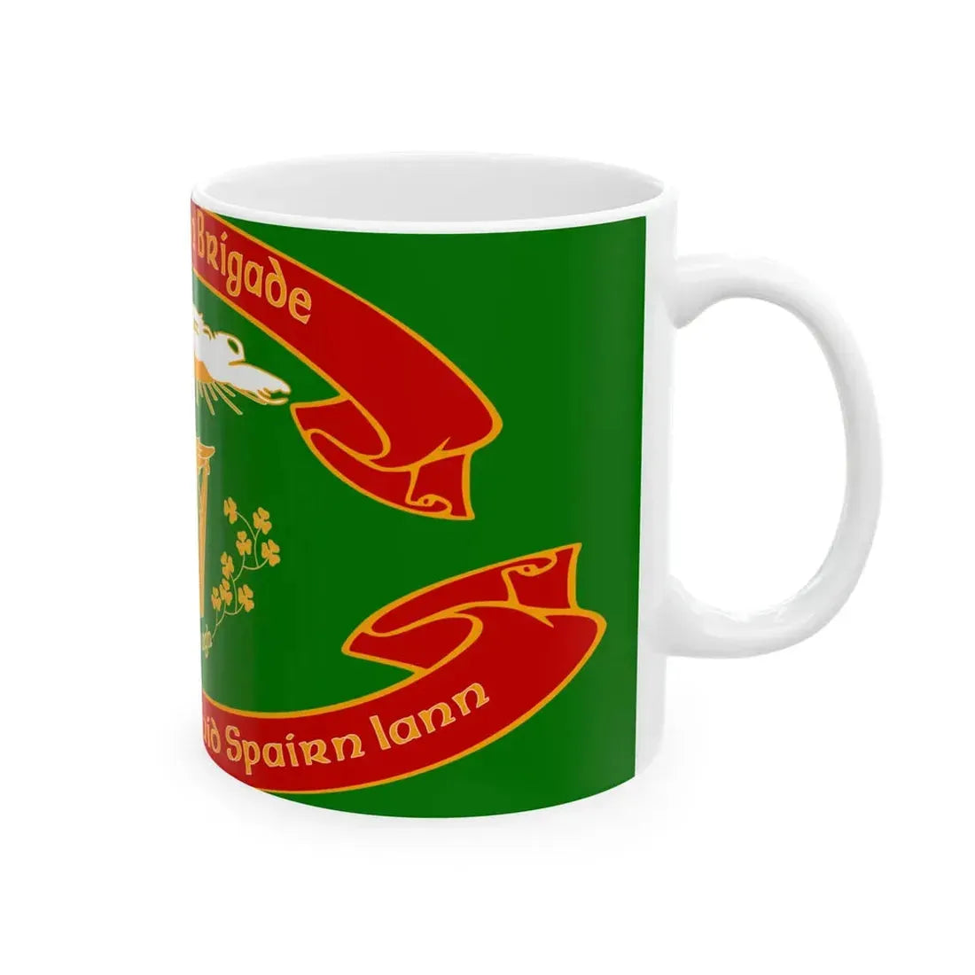 Green Ensign 1st Regiment (United States) White Coffee Mug - Go Mug Yourself