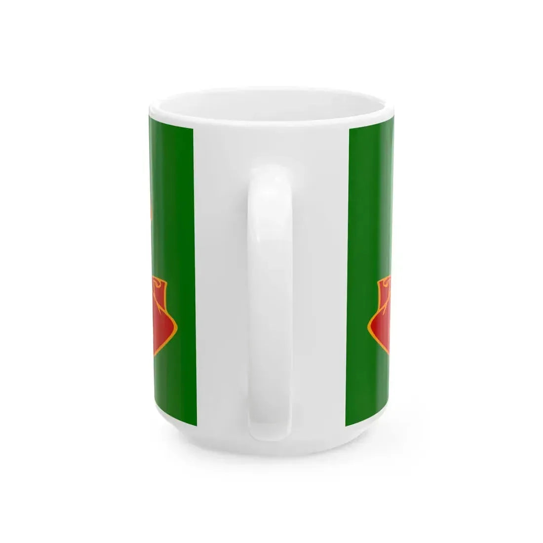 Green Ensign 1st Regiment (United States) White Coffee Mug - Go Mug Yourself