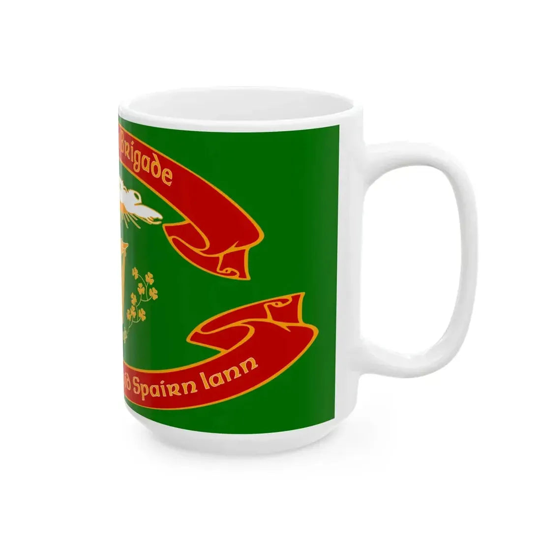 Green Ensign 1st Regiment (United States) White Coffee Mug - Go Mug Yourself