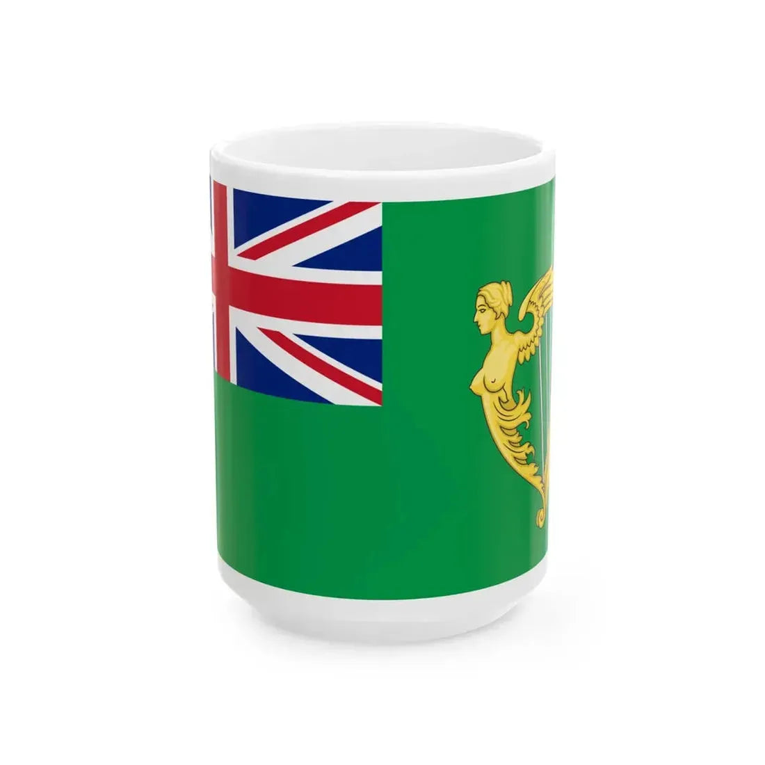 Green Ensign (Ireland) White Coffee Mug 15oz - Go Mug Yourself
