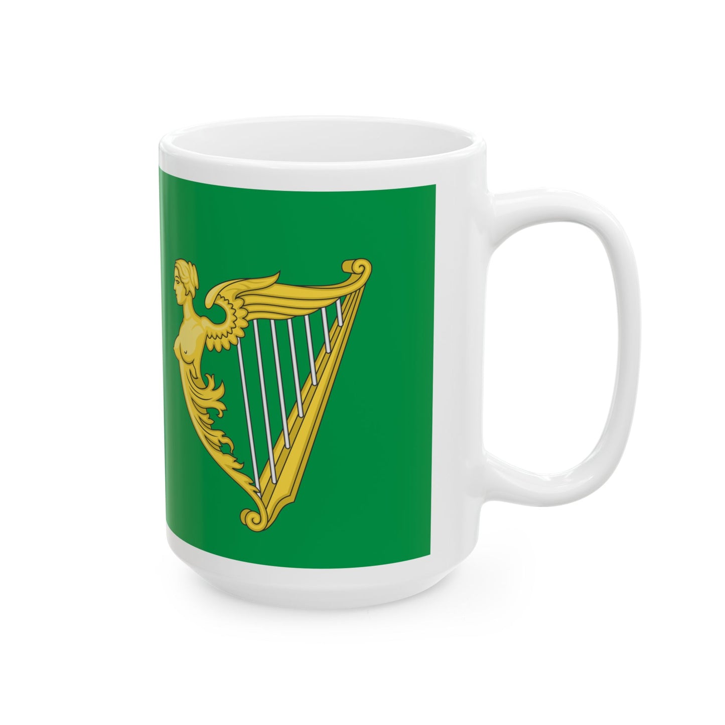 Green Ensign (Ireland) White Coffee Mug-Go Mug Yourself