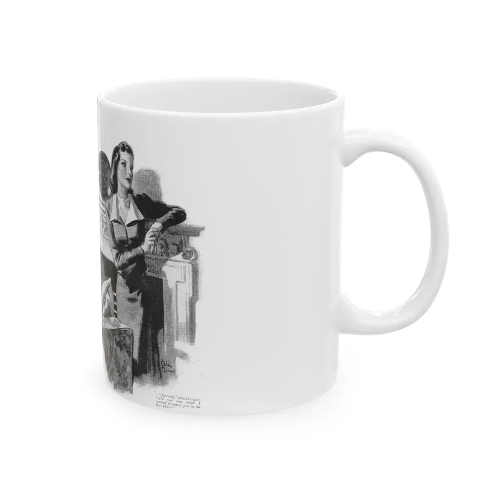 Green Fingers, Woman and Home (British), September 1943 - White Coffee Mug - Go Mug Yourself