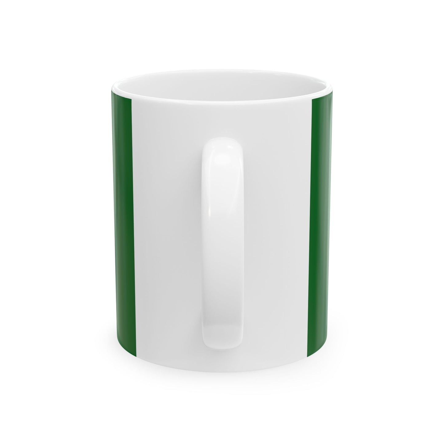 Green flag of Ireland (Ireland) White Coffee Mug-Go Mug Yourself