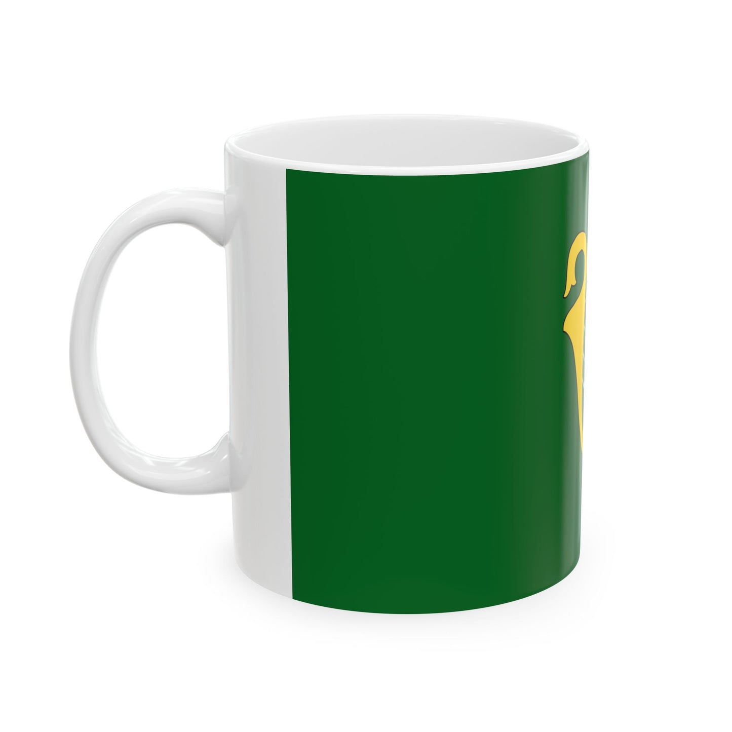 Green flag of Ireland (Ireland) White Coffee Mug-Go Mug Yourself