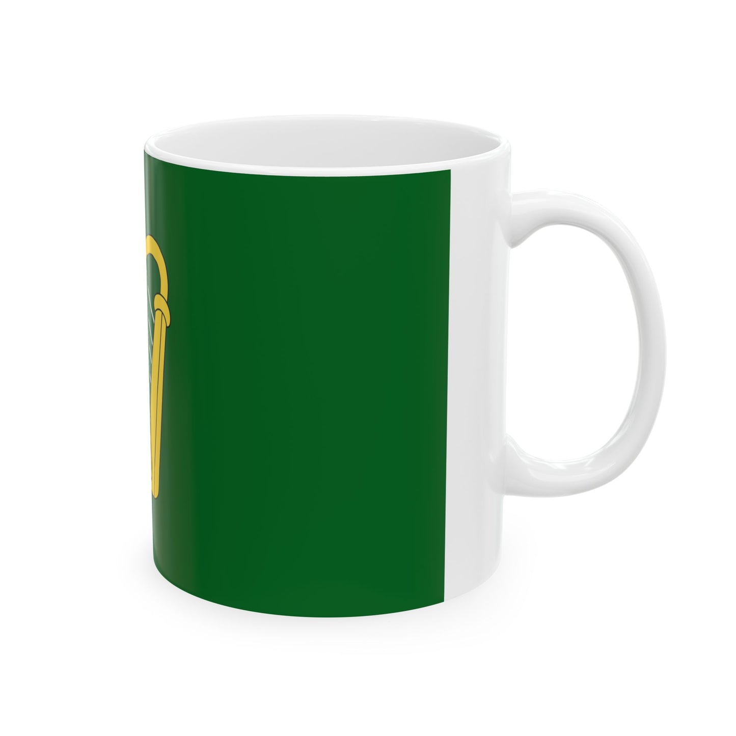 Green flag of Ireland (Ireland) White Coffee Mug-Go Mug Yourself