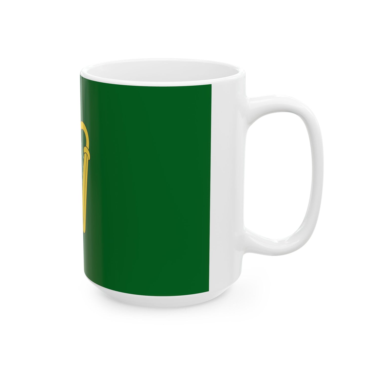 Green flag of Ireland (Ireland) White Coffee Mug-Go Mug Yourself