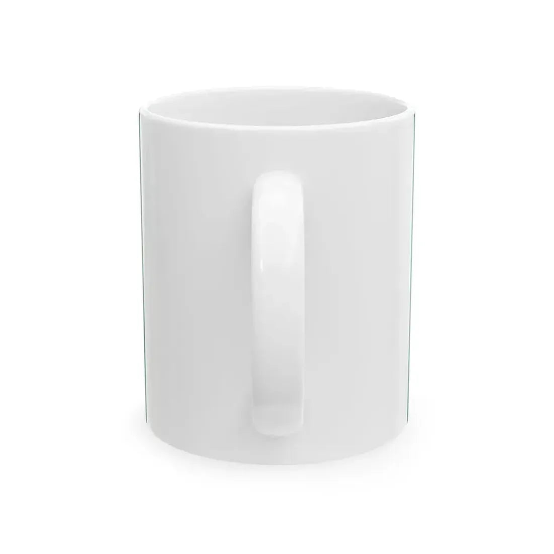 Green flag with symbol of falanga (Poland) White Coffee Mug - Go Mug Yourself